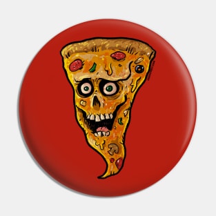 Pizza Skull Pin