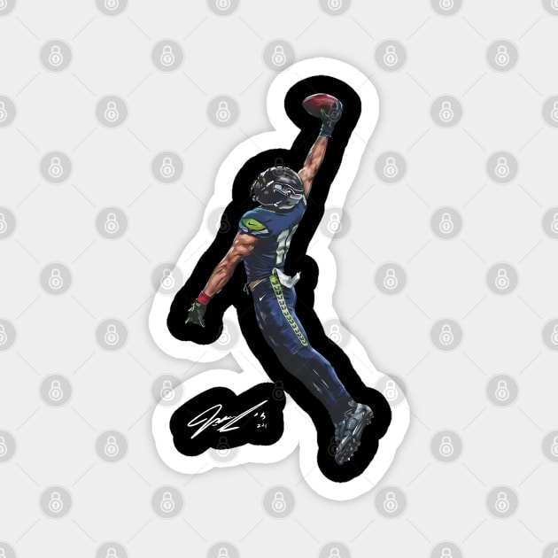 JSN Seattle-Seahawks Jaxon Smith Njigba JUMP Magnet by dtr_art