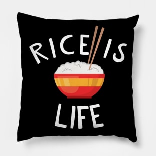 Rice is Life Pillow