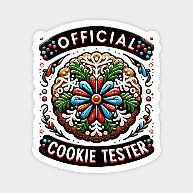 Official Cookie Tester Vintage Christmas Baking Magnet by TheCloakedOak