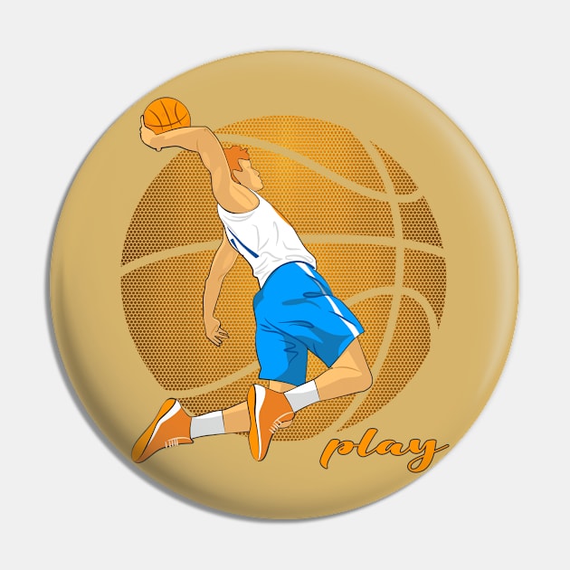 Basketball Player Pin by lents