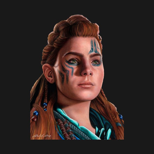 Aloy - Horizon Zero Dawn by David Dias Art 