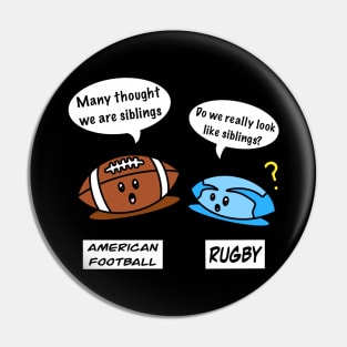 Cute American football and rugby Pin