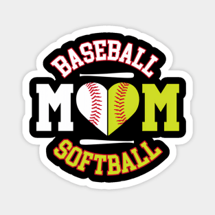 Softball Baseball Mom Ball Mom Magnet