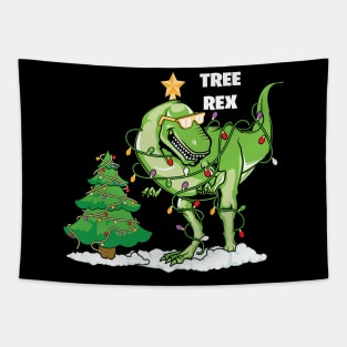 Tree Rex T-rex Christmas Tree Dinosaur Xmas Gift Tapestry