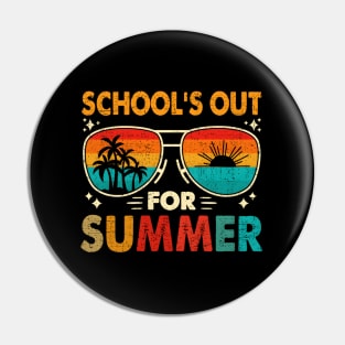 Schools Out For Summer Last Day Of School Teacher Pin