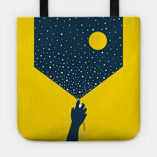 Starlight With Moon Accent Tote