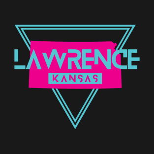 Lawrence Kansas Retro Vintage Triangle KS T-Shirt