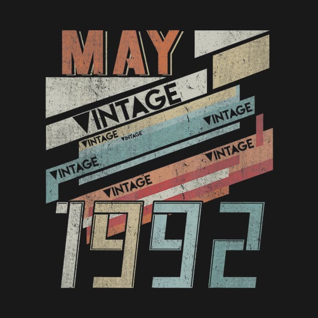 Born In MAY 1992 280th Years Old Retro Vintage Birthday by teudasfemales