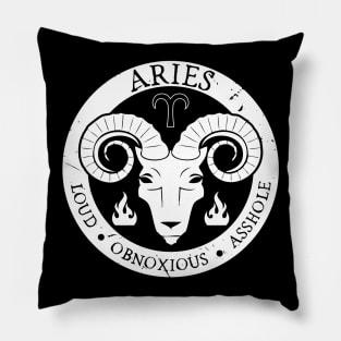 Savage Aries Zodiac Antisocial Astrology Pillow