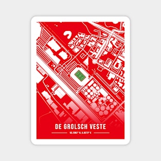 De Grolsch Veste Map Design - Red Magnet