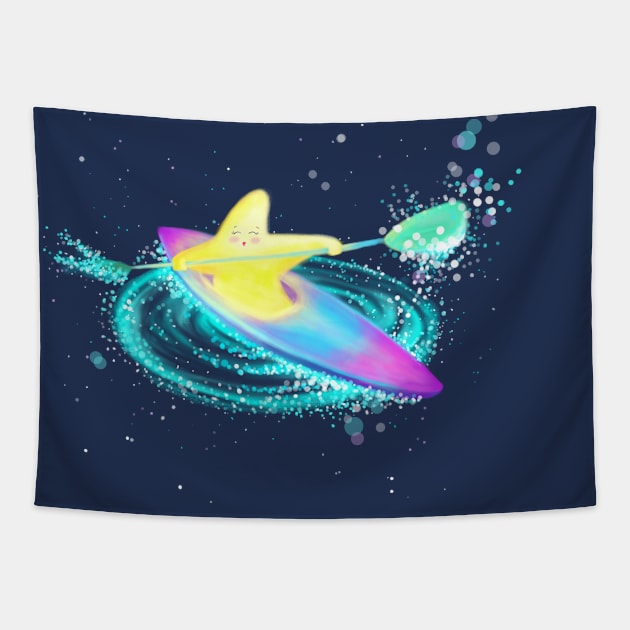 Kayak Star Tapestry by Star Sandwich