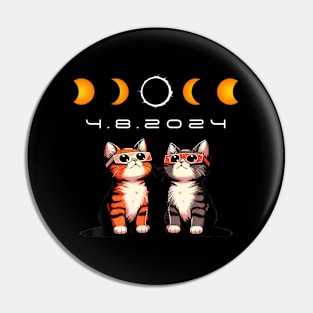 Solar Eclipse 2024 Cats ing Solar Eclipse Pin