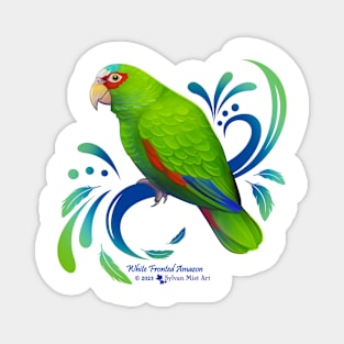 White Fronted Amazon Parrot Magnet