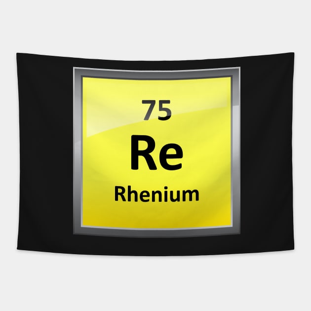 Rhenium Periodic Table Element Symbol Tapestry by sciencenotes