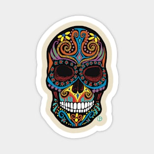 Dia De Los Muertos Calavera Sugar Skull Magnet