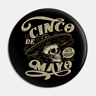 Cinco de Mayo Skull Mariachi Pin