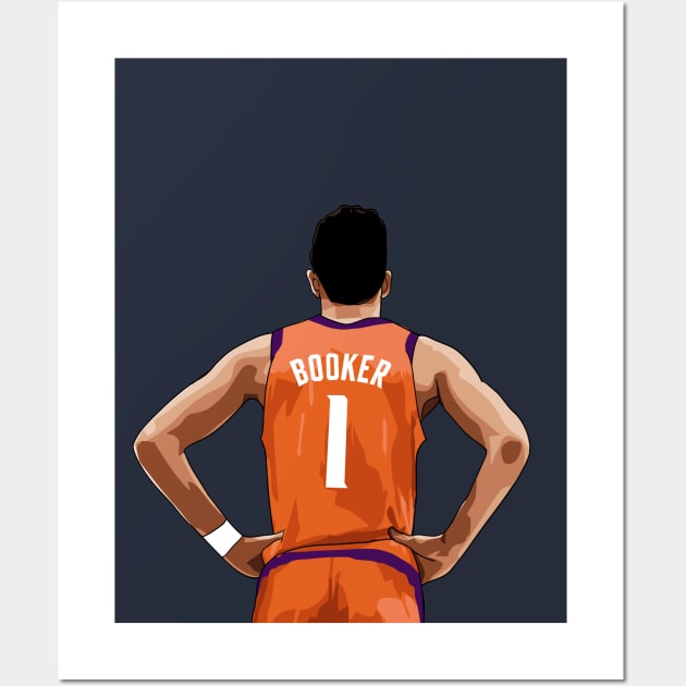 Devin Booker PHOENIX SUNS PIXEL ART Canvas Print / Canvas Art by