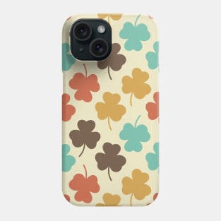 Retro Shamrocks Pattern Phone Case