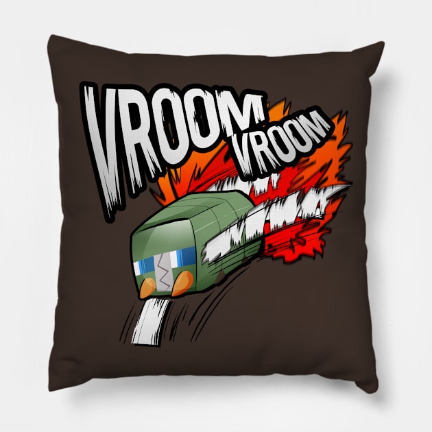 Bug - Vroom Vroom Pillow by Ilona