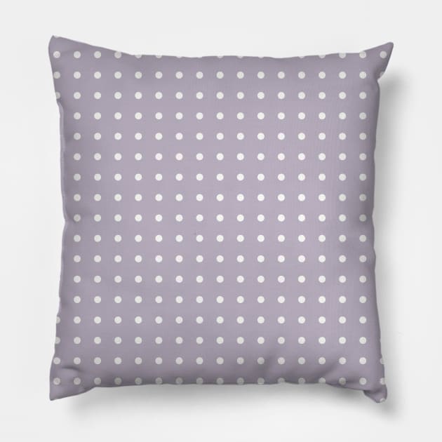 Chatelle Purple Polka Dots Pillow by Lucy