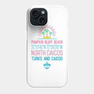 Pumpkin Bluff Beach, North Caicos, Turks and Caicos Islands Phone Case