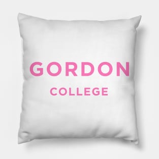 gordon college pink Pillow