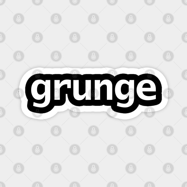 Grunge Minimal Typography Magnet by ellenhenryart