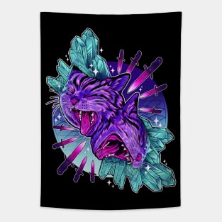 Cat Crystals Tapestry