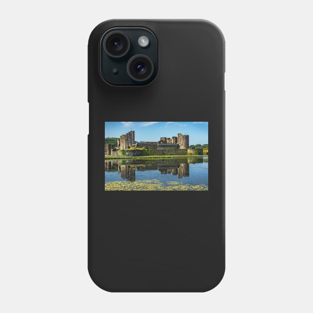 The Towers Of Caerphilly Castle Phone Case by IanWL