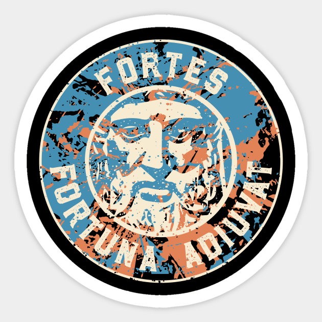 Fortes Fortuna Adjuvat- Fortune Favors the Bold - Classic - Sticker