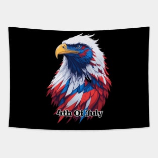 4th of July American Eagle Red White and Blue Tapestry