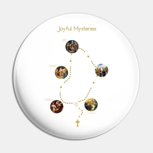 Joyful Mysteries of the Holy Rosary Pin