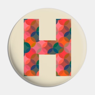 Letter H Initial Pin