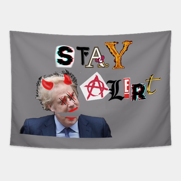 Stay Alert Tapestry by GirlWastedCouture