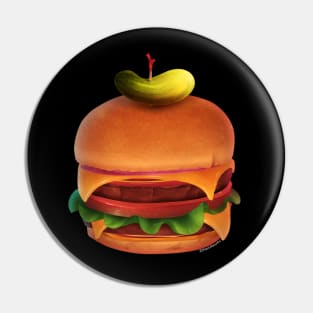 Double Cheeseburger with a Pickle! Pin