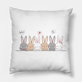 Rabbits Pillow