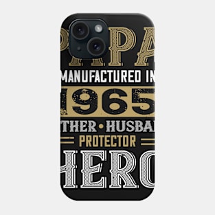 55th Birthday Gift Papa 1965 Father Husband Protector Hero Phone Case