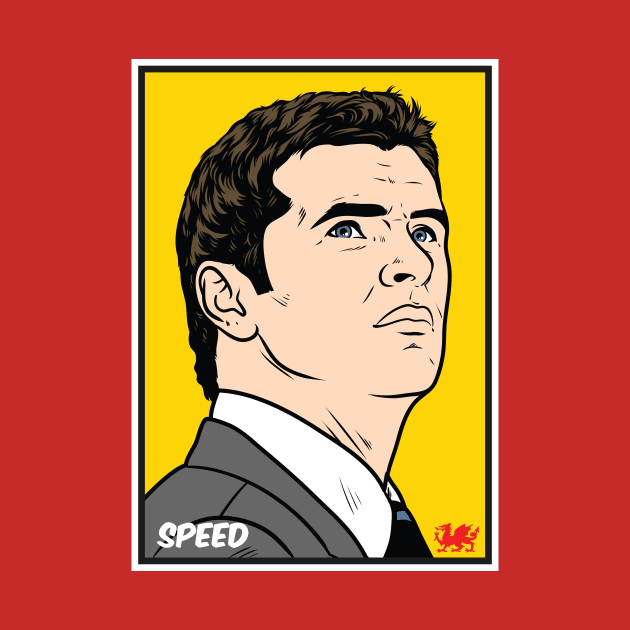 Gary Speed, Wales football manager by Wales Football Store