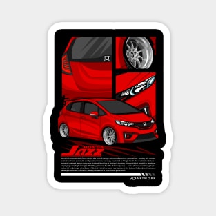 Honda Jazz Red Color Magnet