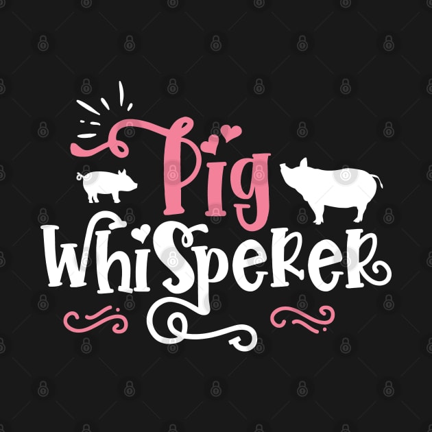 Pig Whisperer - Cute Farmer gift print by theodoros20