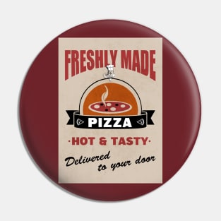 Retro Pizza Poster Pin