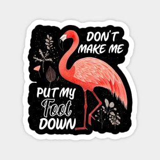 Feathered Flair Flamingo Artistry, Perfect Tee for Bird Enthusiasts Magnet