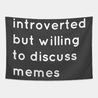 introverted memes Tapestry