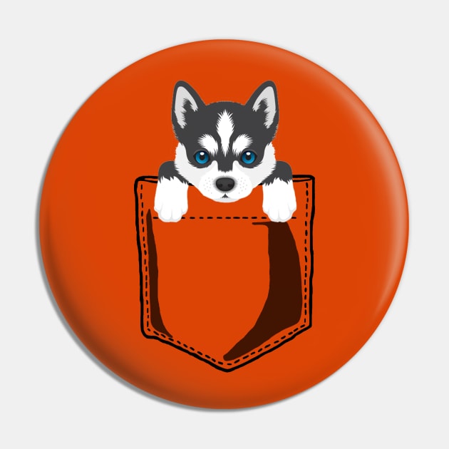 Pocket Husky Pin by JKA