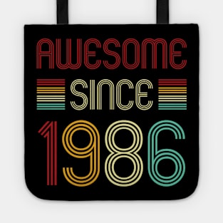 Vintage Awesome Since 1986 Tote