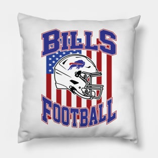 Retro Bills Football Pillow