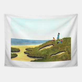 Summer on the Cliffs Tapestry