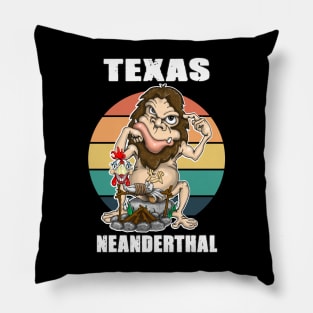 Texas Neanderthal Thinking Pillow