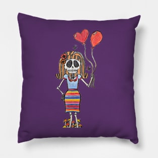 Lively Bones Birthday Party Pillow